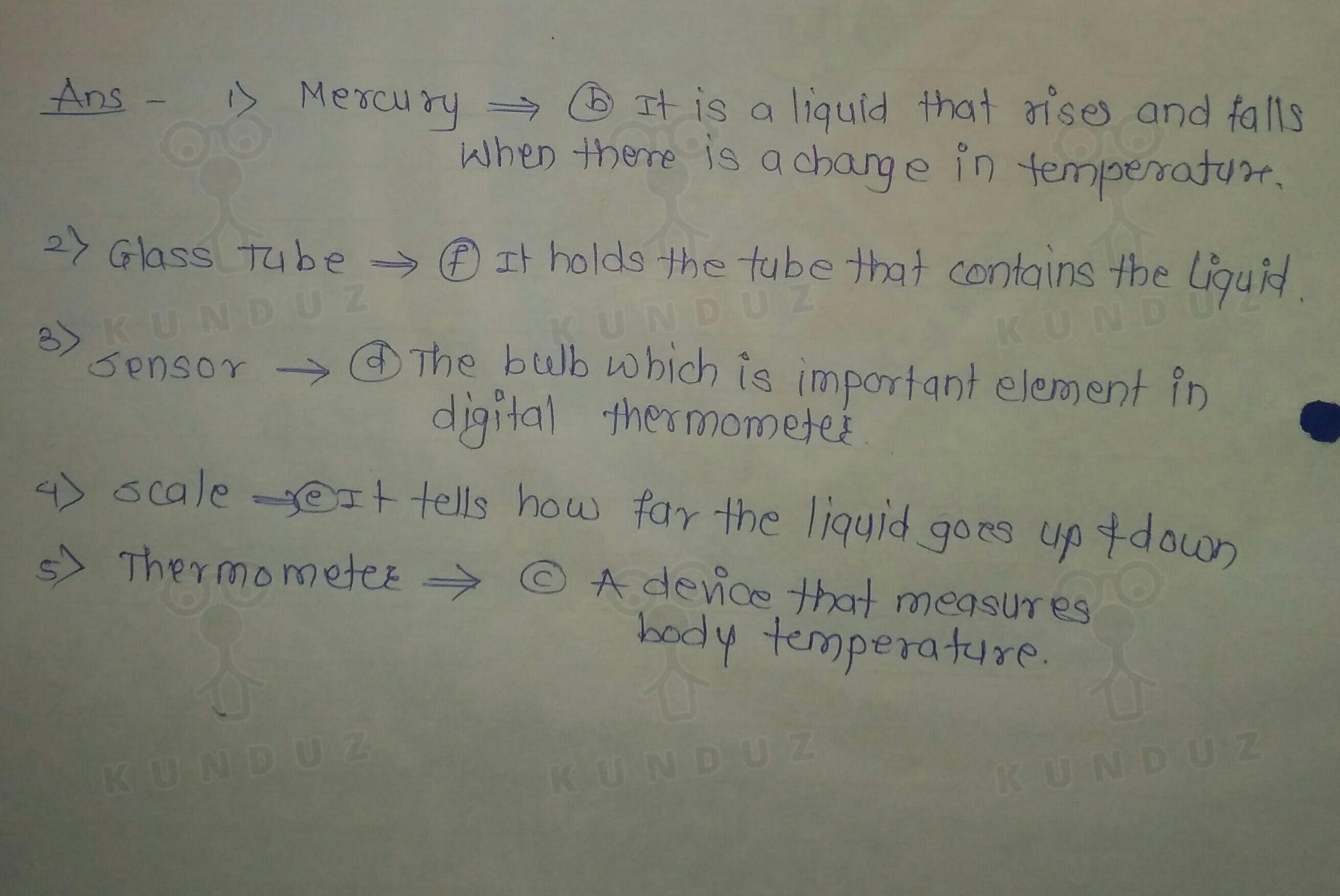 Match The Terminologies Under Column A With The Descrip Math