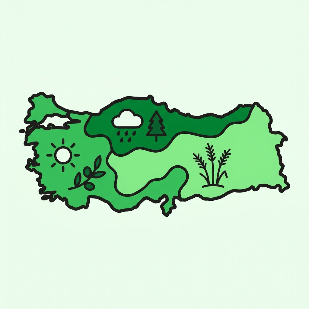 Bu konuda Türkiye'nin farklı bitki örtüleriyle zenginleşen iklim bölgelerini öğreneceğiz.