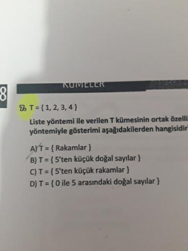 t 1 2 3 4 liste yontemi ile verilen t k lise matematik t 1 2 3 4 liste yontemi ile verilen t k lise matematik