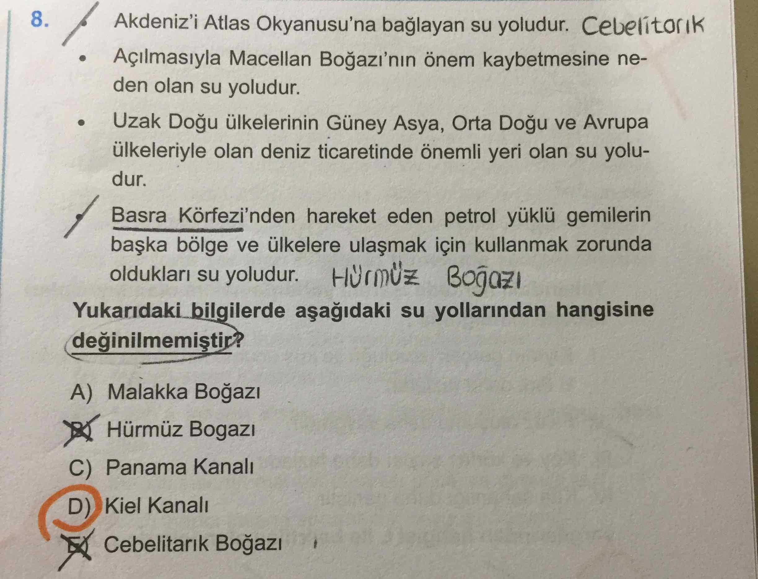 akdeniz i atlas okyanusu na baglayan su yoludur a cografya