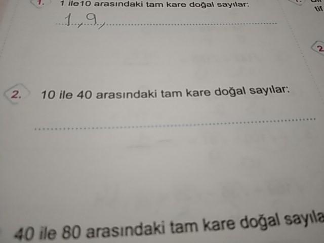 1 ile 10 arasindaki tam kare dogal sayilar 2 lise matematik 1 ile 10 arasindaki tam kare dogal sayilar 2 lise matematik