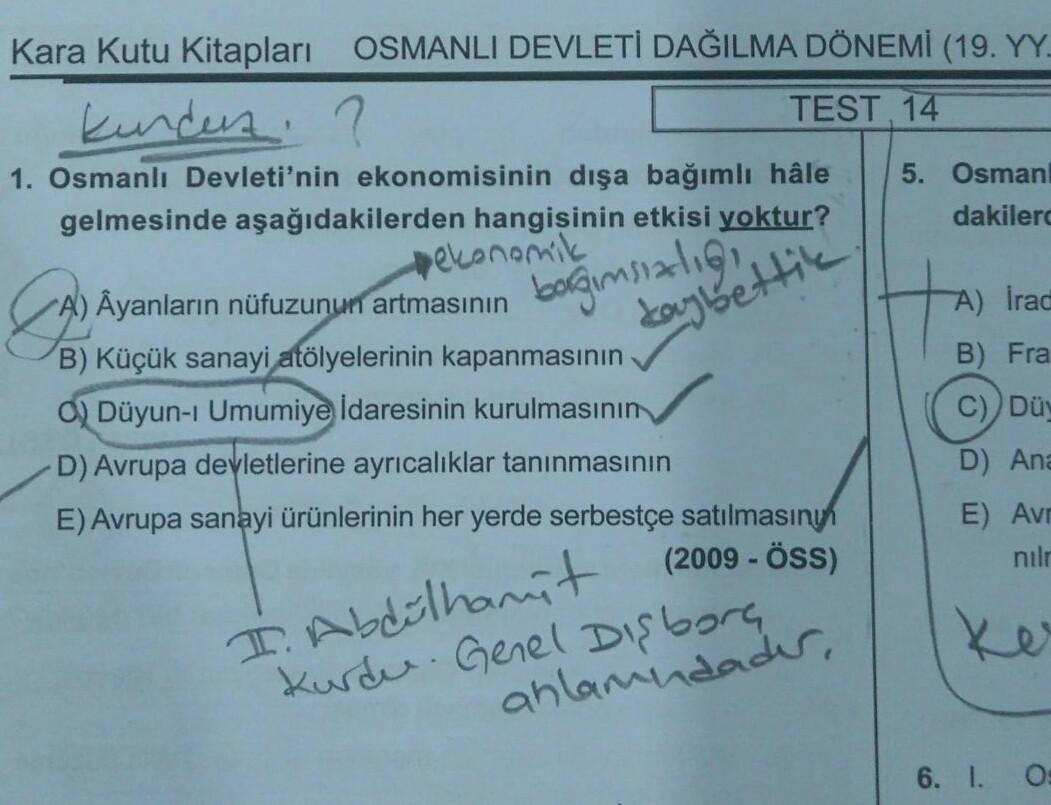 Kara Kutu Kitaplari Osmanli Devleti Dagilma Donemi 19 Tarih