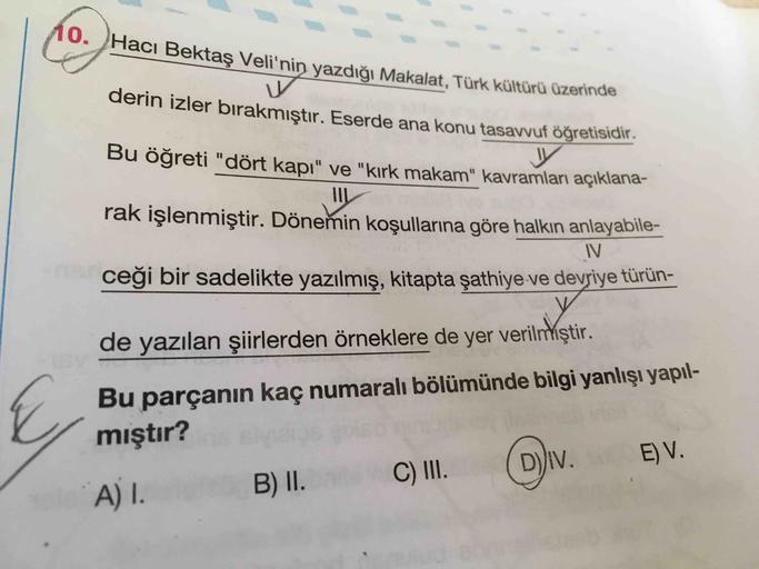 10 haci bektas veli nin yazdigi makalat turk ku lise turkce 10 haci bektas veli nin yazdigi makalat turk ku lise turkce