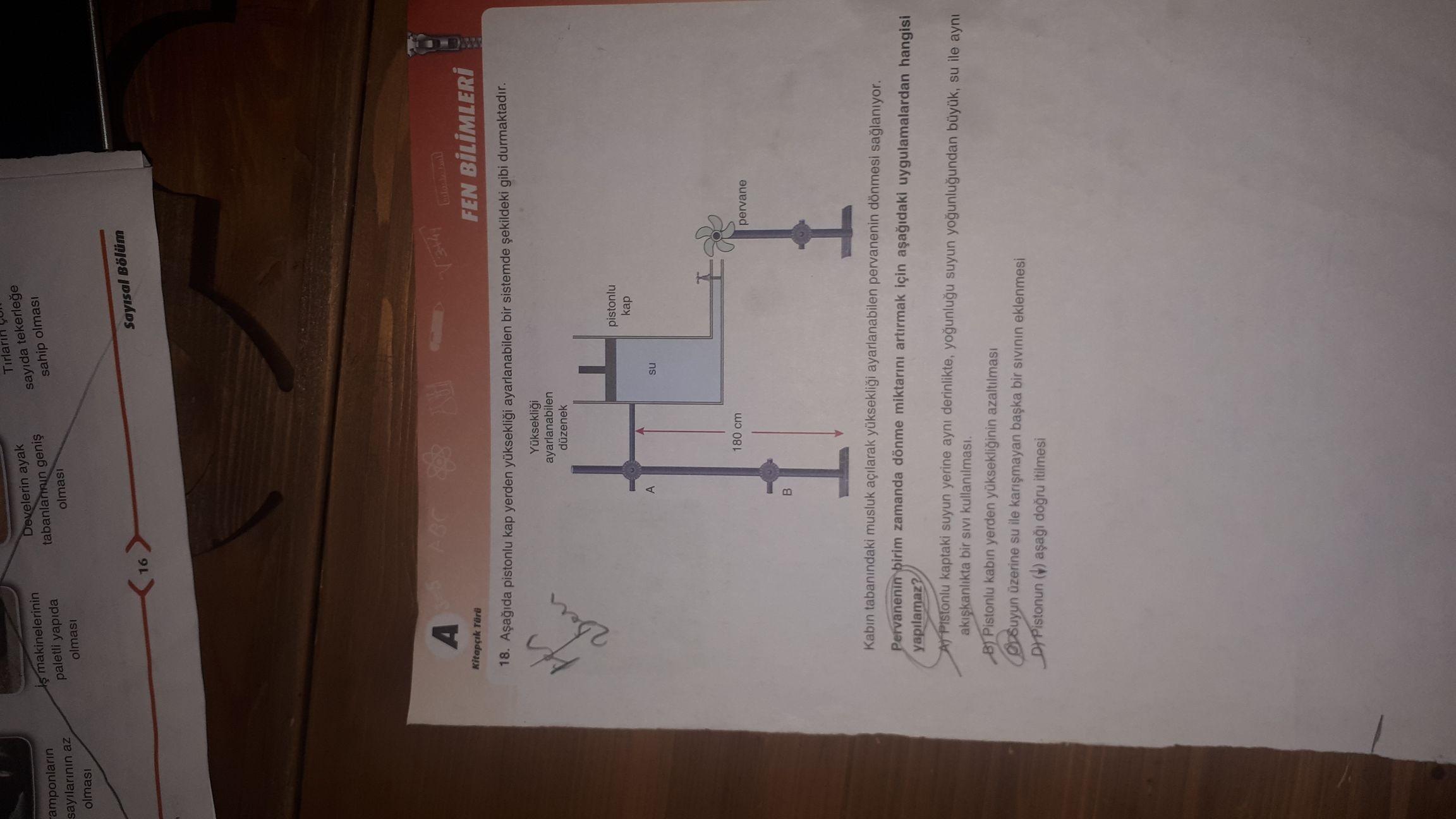 su ve benzeri sivilari emzik koymaya ya ortaokul fen bilgisi