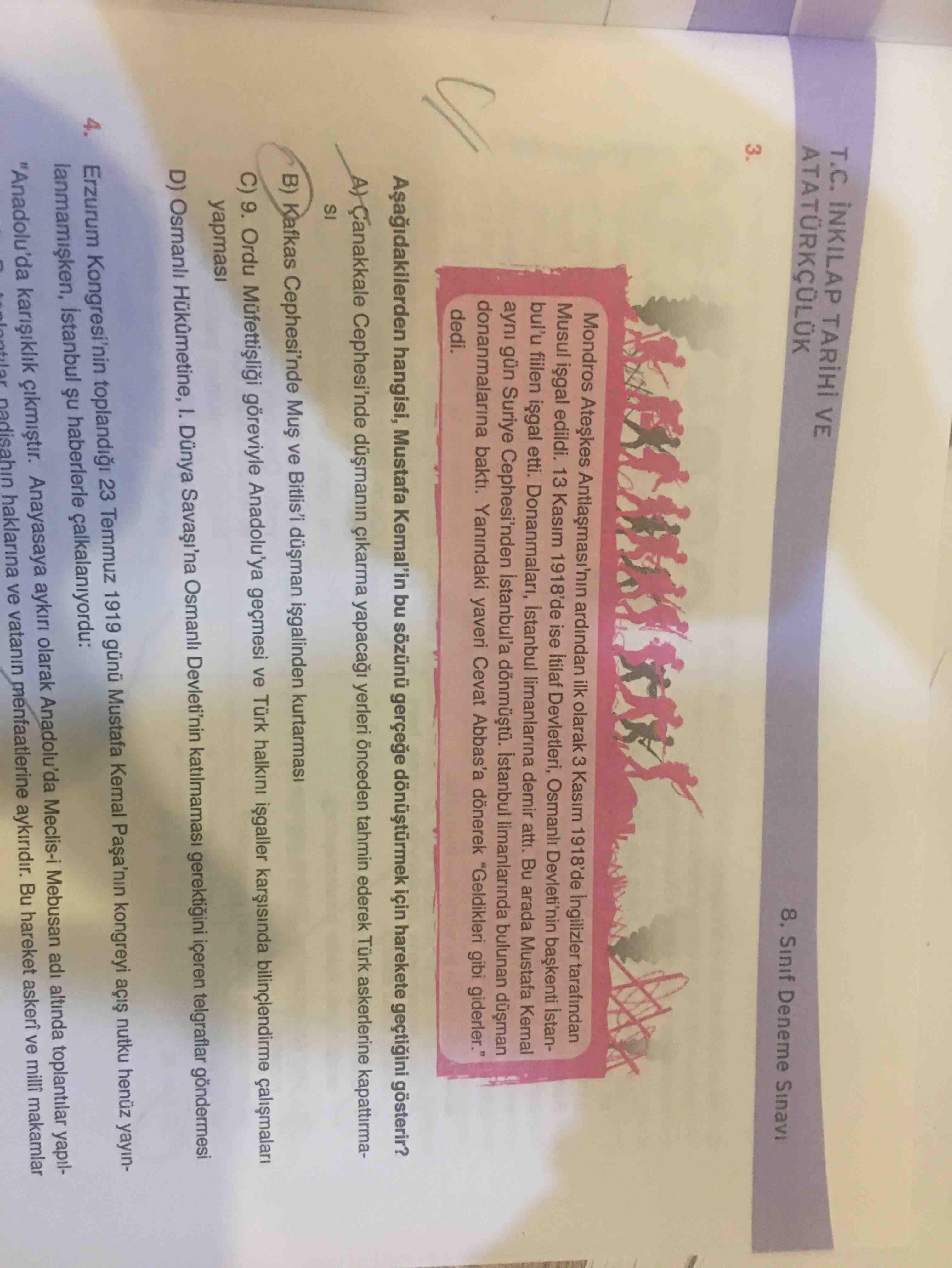 milli uyanis bagimsizlik yolunda atilan adimlar sorulari ortaokul inkilap tarihi sayfa 17 kunduz