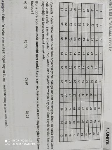yeni nesil tarama testi 2 1 unite 1 2 3 ortaokul matematik