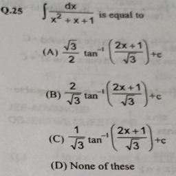 17 2 Tan X Tan X Sec X 2 Dx Tt Where Re 0 1 Log Math