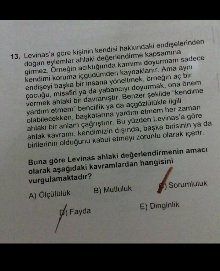13 levinas a gore kisinin kendisi hakkindaki endise felsefe 13 levinas a gore kisinin kendisi hakkindaki endise felsefe