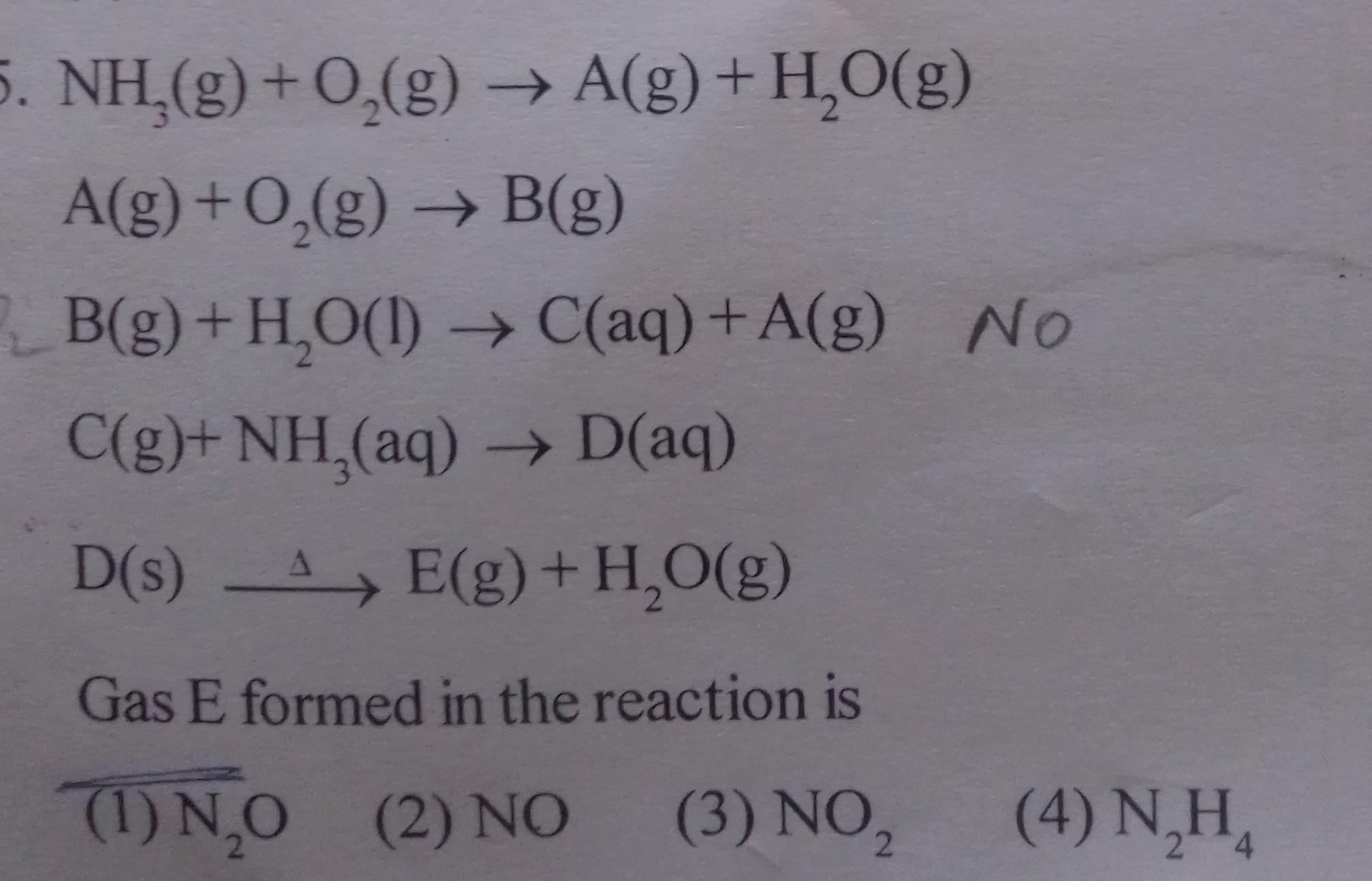 5 Nh G O2 G A G H2o G A G Inorganic Chemistry