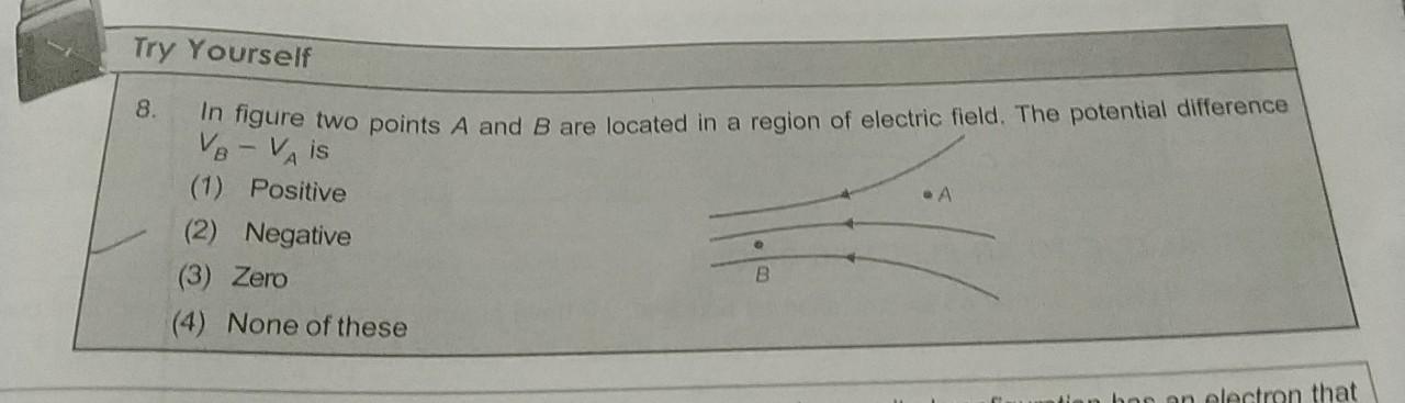 8 Try Yourself In Figure Two Points A And B Are Loc Physics