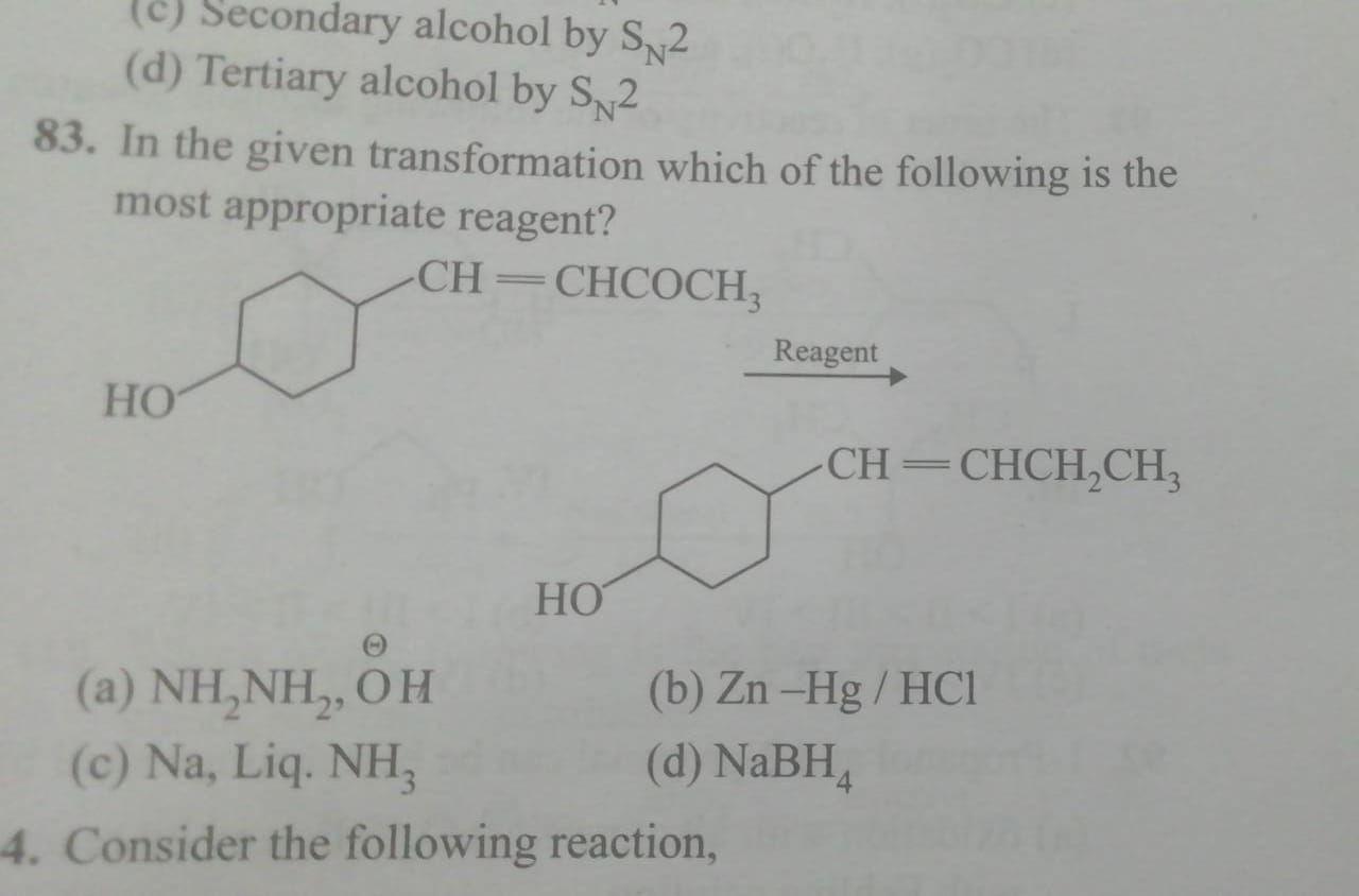 C) Secondary Alcohol By Sn2 (D) Tertiary … - Organic Chemistry C) Secondary Alcohol By Sn2 (D) Tertiary … - Organic Chemistry