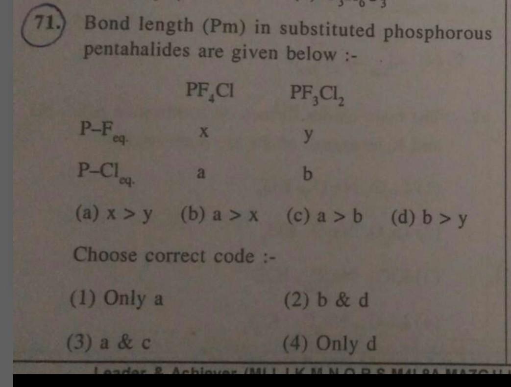 71 Bond Length Pm In Substituted Pho Inorganic Chemistry