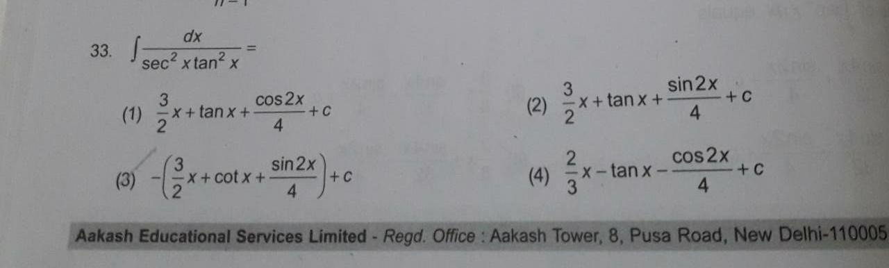 Sin X 2cos X 2 Tan X 22 If F Sin X 1 Sinx Cos X A Math