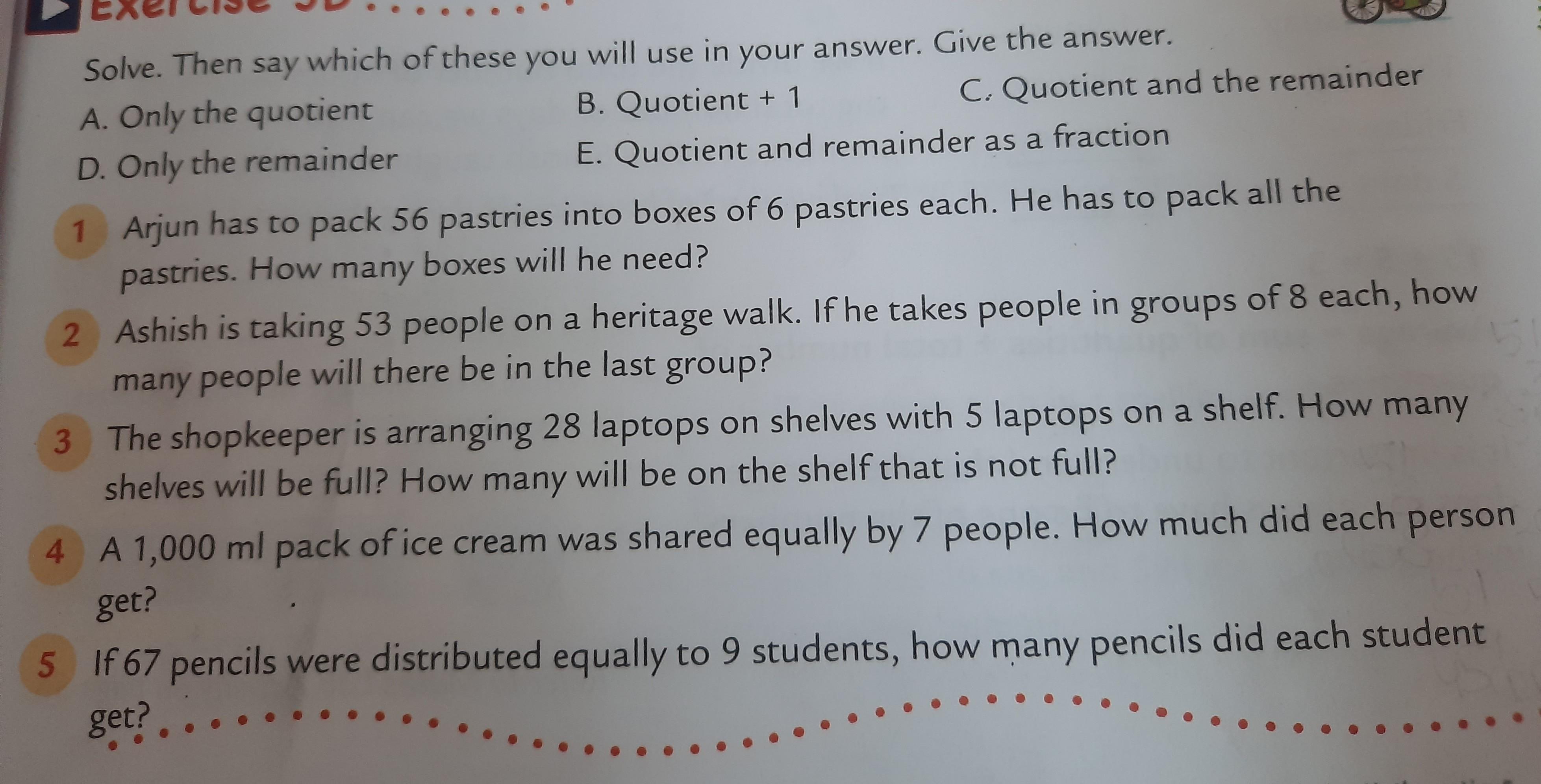 Solve Then Say Which Of These You Will Use In Your Ans Math