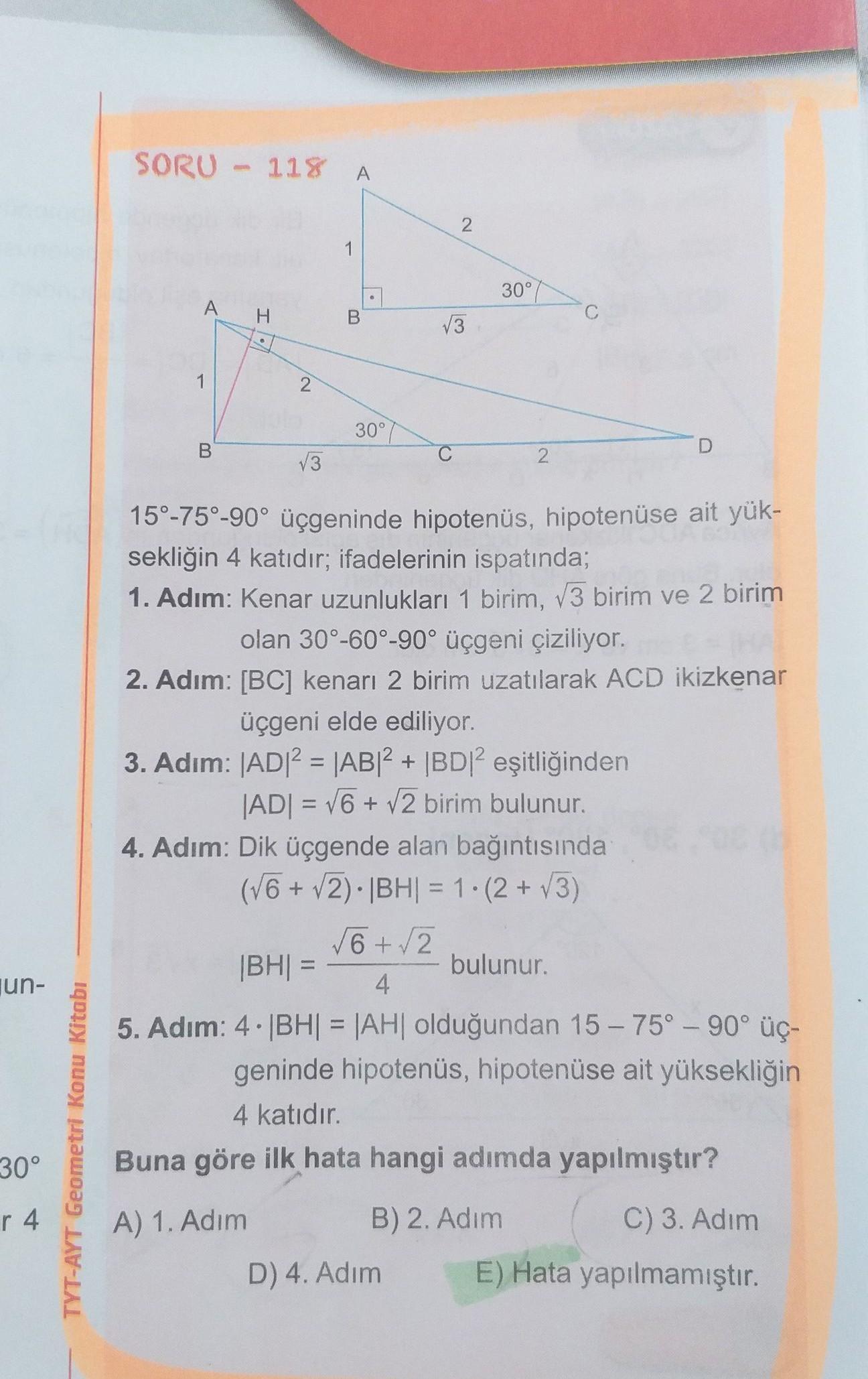 Soru 118 A 2 1 30 A B I V3 1 2 30 B V3 C D 2 Geometri Soru 118 A 2 1 30 A B I V3 1 2 30 B V3 C D 2 Geometri