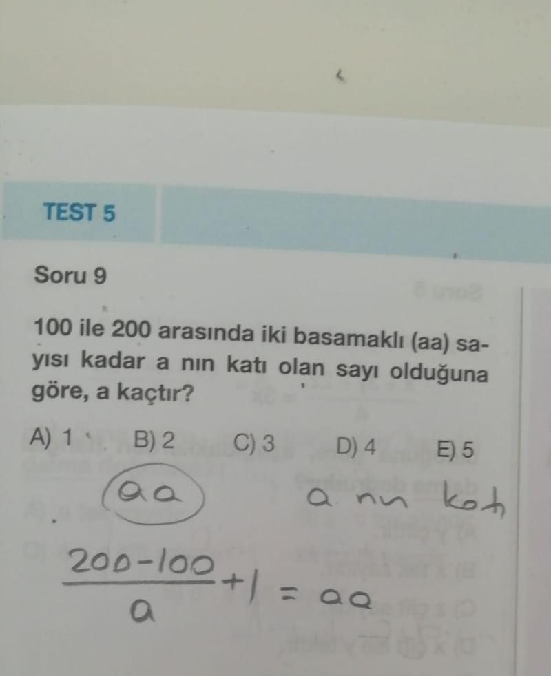 2 a ve b birer tam sayi olmak uzere a 2 lise matematik
