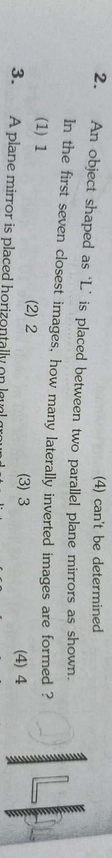 An Object Shaped As L Is Placed Between Two Parall Physics