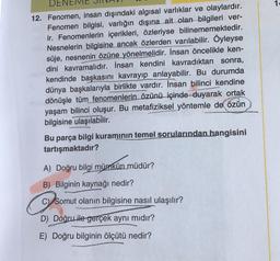 sosyal bilimler tyt deneme 01 pmte icin iya gore n b felsefe