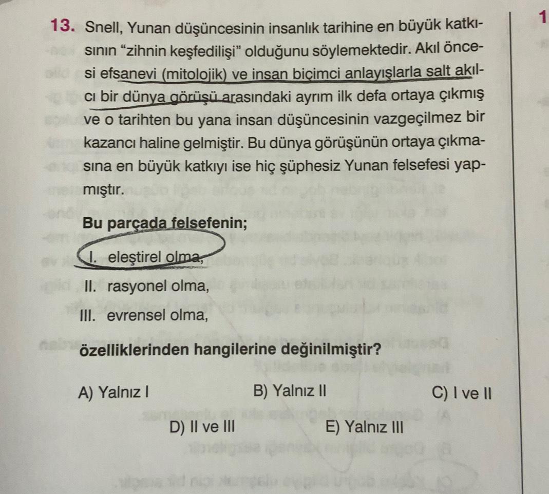 sosyal bilimler tyt deneme 01 pmte icin iya gore n b felsefe