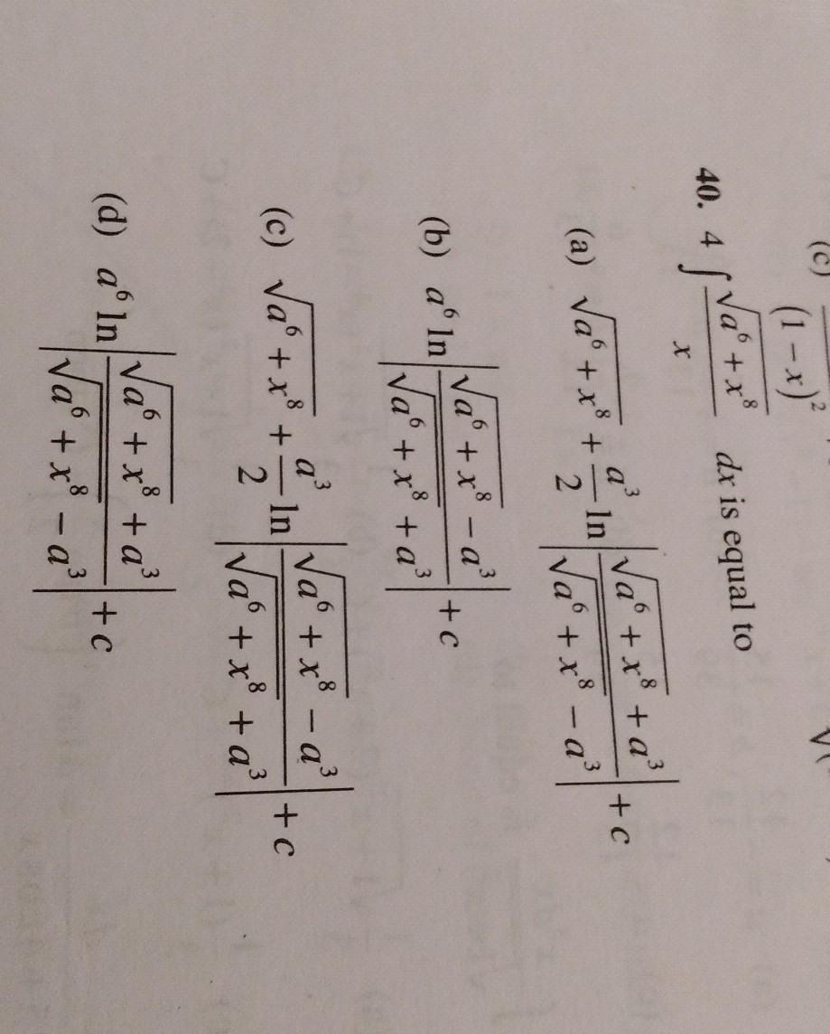 F X G X F X G X Dx Is Equal To A F X G X Math