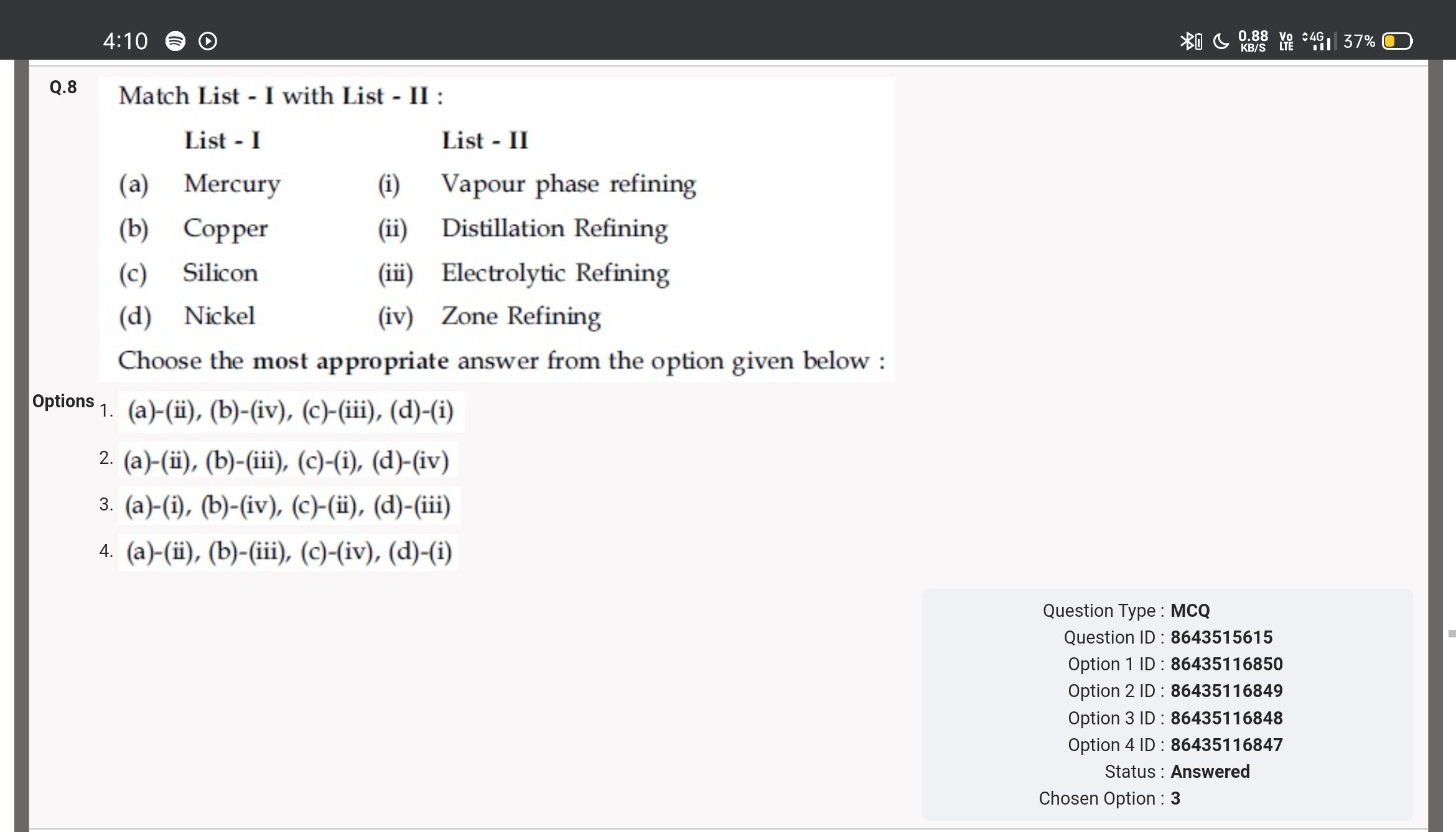 4 10 Ot 0 V 346 Ie G 37 Kb S Q 8 Inorganic Chemistry