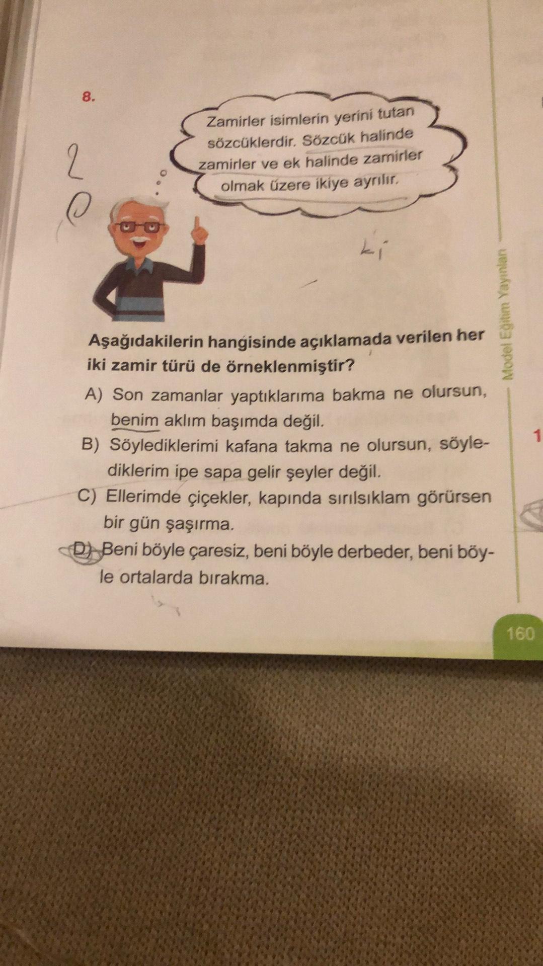 8 2 zamirler isimlerin yerini tutan sozcukl ortaokul turkce