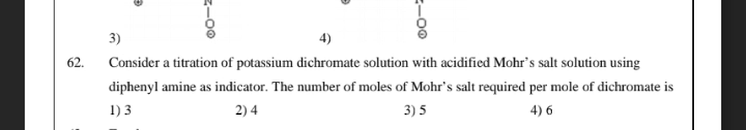 002 00 62. 3) 4) Consider a titration Physical Chemistry