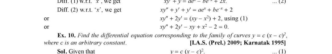 2x Or D 1 W 1 1 We Get Xy Y Diff 2 W R T Math