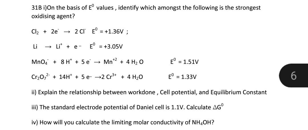 31B I On The Basis Of E Values Identif Physical Chemistry 31b-i-on-the-basis-of-e-values-identif-physical-chemistry
