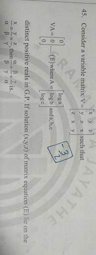 Jayathe X Y N 45 Consider A Variable V Ly N X Such Tha Math