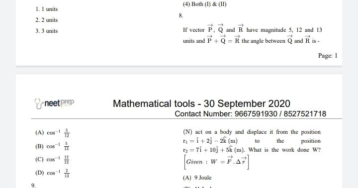 4 Both 1 Ii 1 1 Units 8 2 2 Units 3 3 Units Math