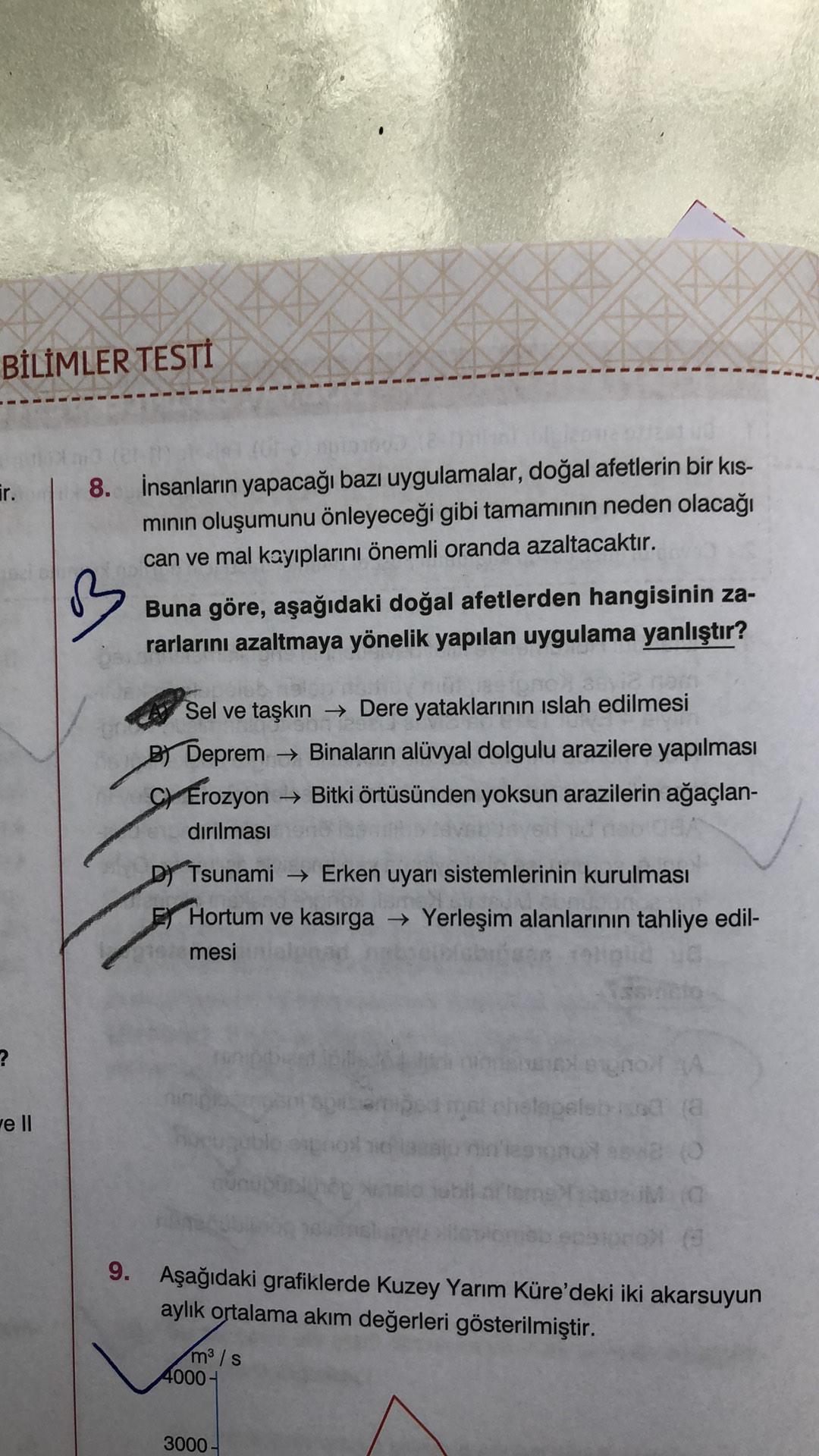bilimler testi ir 8 insanlarin yapacagi bazi uygu cografya