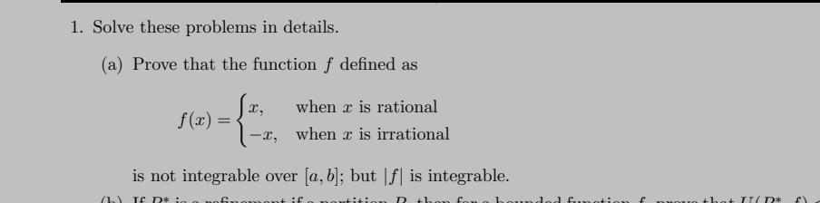 1 Solve These Problems In Details A Prove That The Math