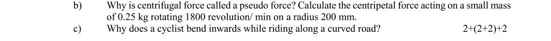B Why Is Centrifugal Force Called A Pseudo Force C Physics