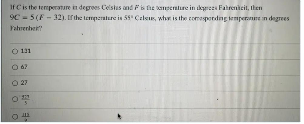 5f celsius