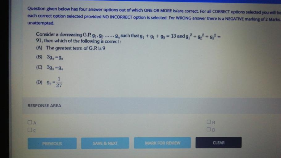 Question given below has four answer options out of whi... - Math