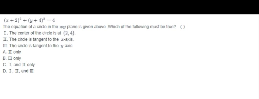  x 2 y 4 2 4 The Equation Of A Circle In The Zy Math