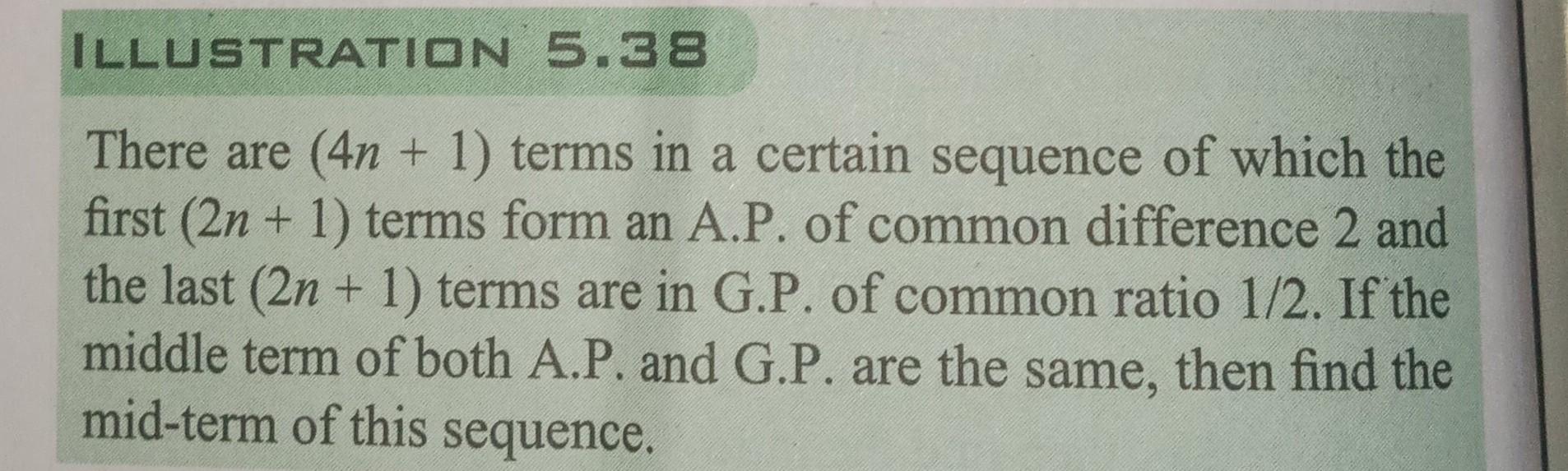 Illustration 5 38 There Are 4n 1 Terms In A Certain Math