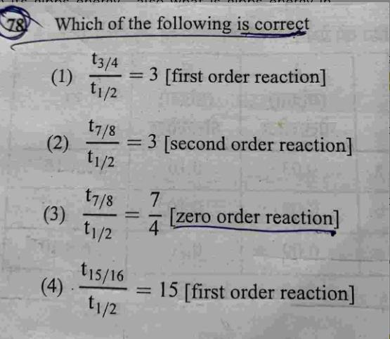 78 Which Of The Following Is Correct 1 Physical Chemistry