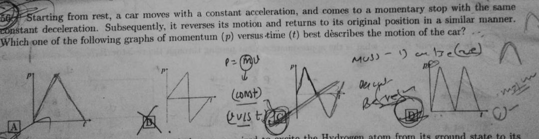  Starting From Rest A Car Moves With A Constant Ac Physics