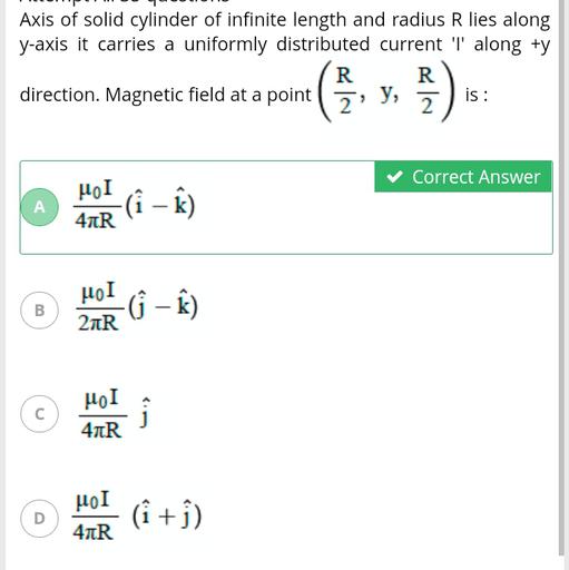 Axis of solid cylinder of infinite length and radius... Physics