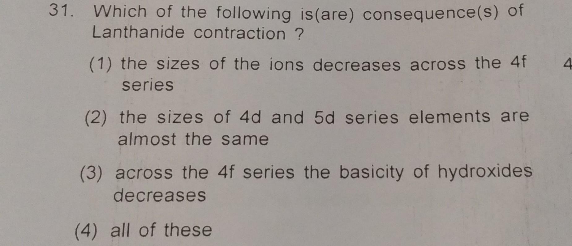 4 31 Which Of The Following Is are Co Inorganic Chemistry