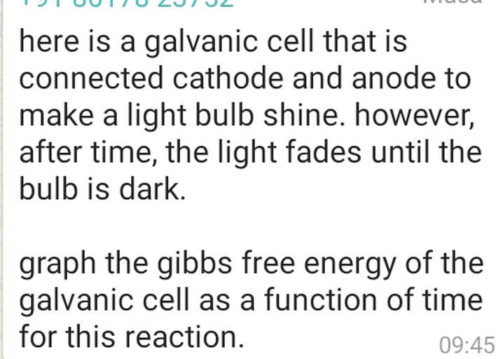 here is a galvanic cell that is connected... Physical Chemistry