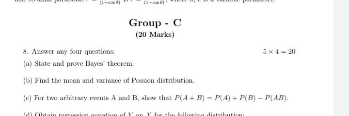 1 Cos 1 Cos Group C Marks 8 Answer Any Four Math 1 Cos 1 Cos Group C Marks 8 Answer Any Four Math