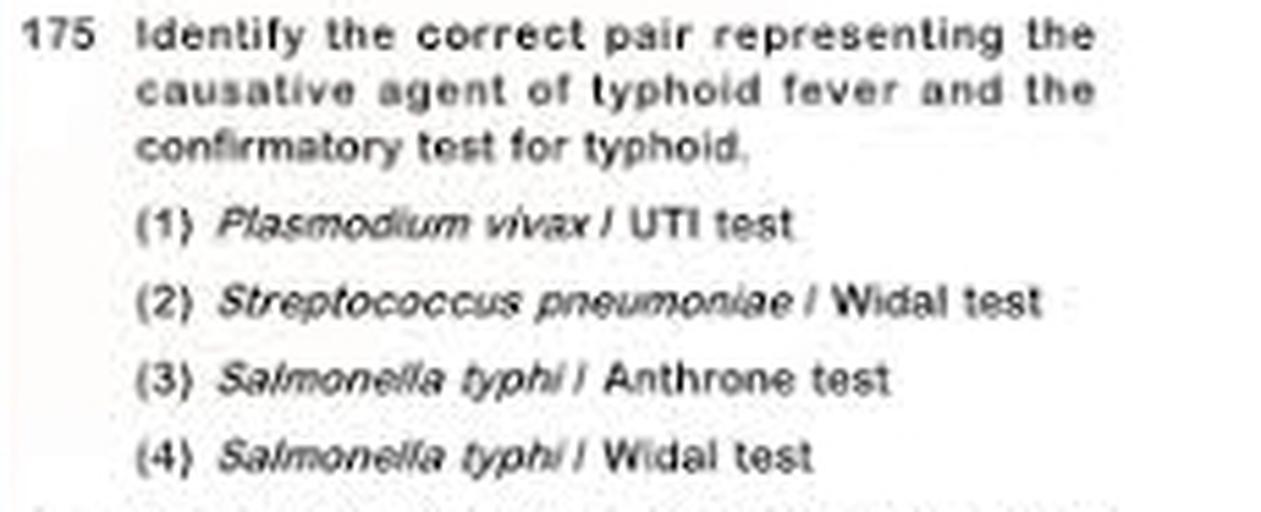 175 Identify the correct pair representing the causa... Biology