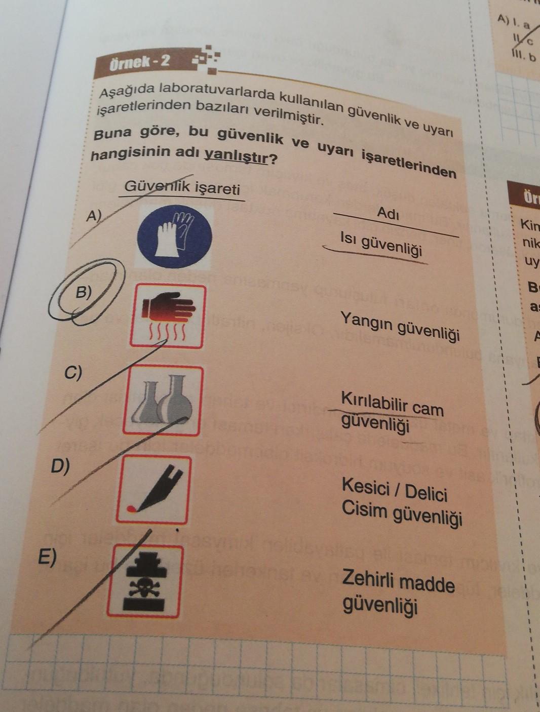 alla vc 1 b ornek 2 asagida laboratuvarlarda kullani kimya