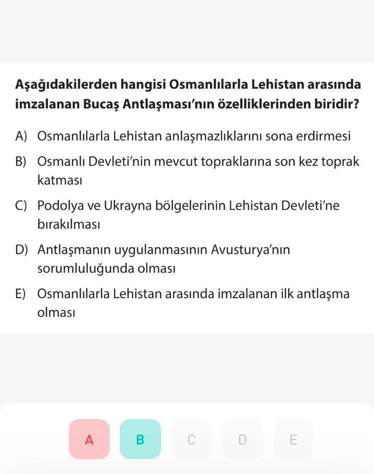 asagidakilerden hangisi osmanlilarla lehistan arasinda tarih