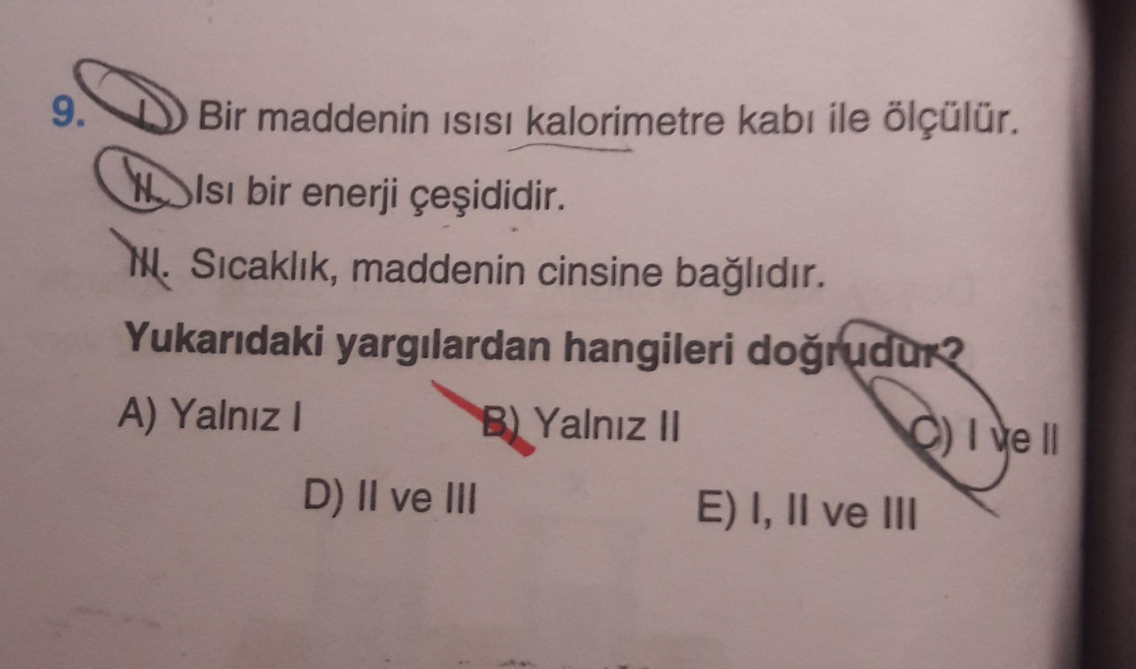 6 bukulerek ust uste konulan ayni sicakliktaki turdes fizik