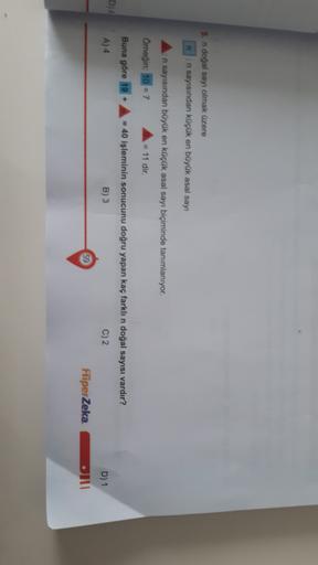 5 n dogal sayi olmak uzere nin sayisinda ortaokul matematik