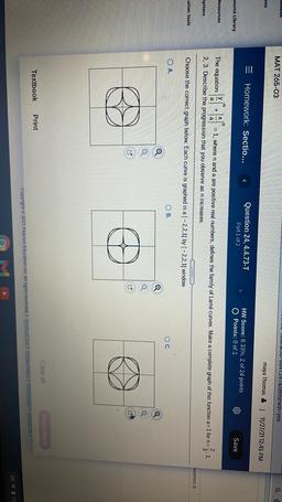 UUROOR
LUCIU-0041241¢erwin=yes
MAT 265-03
a
ents
maya Thomas & | 11/27/21 12:45 PM
=
Homework: Sectio...
Question 24, 4.4.73-T
Part 1 of 2
HW Score: 8.33%, 2 of 24 points
O Points: 0 of 1
source Library
Save
Resources
2
The equation
= 1, where n and a